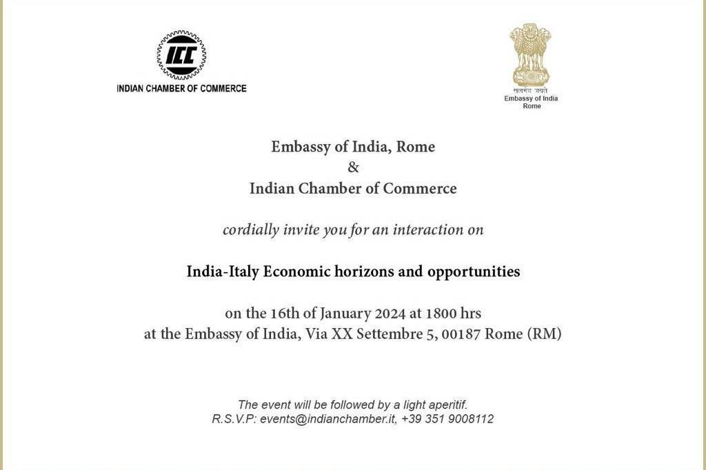 Invito alla tavola rotonda ambasciata india